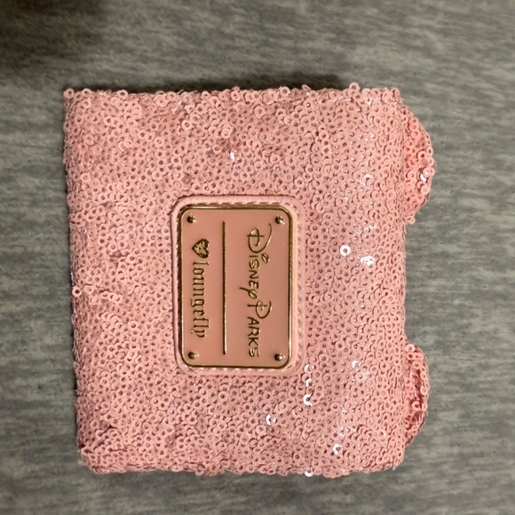 NWOT Loungfly Disney Sequin Pink Backpack with Matching Wallet main image 8
